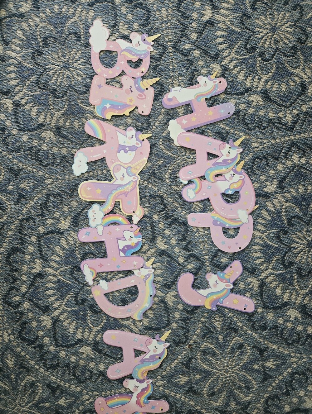 Unicorn Pink 'HAPPY BIRTHDAY' Party Banner - Ideal for Home Celebrations